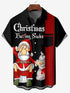 Men's Christmas Funny Graphic Short Sleeve Hawaiian Shirt